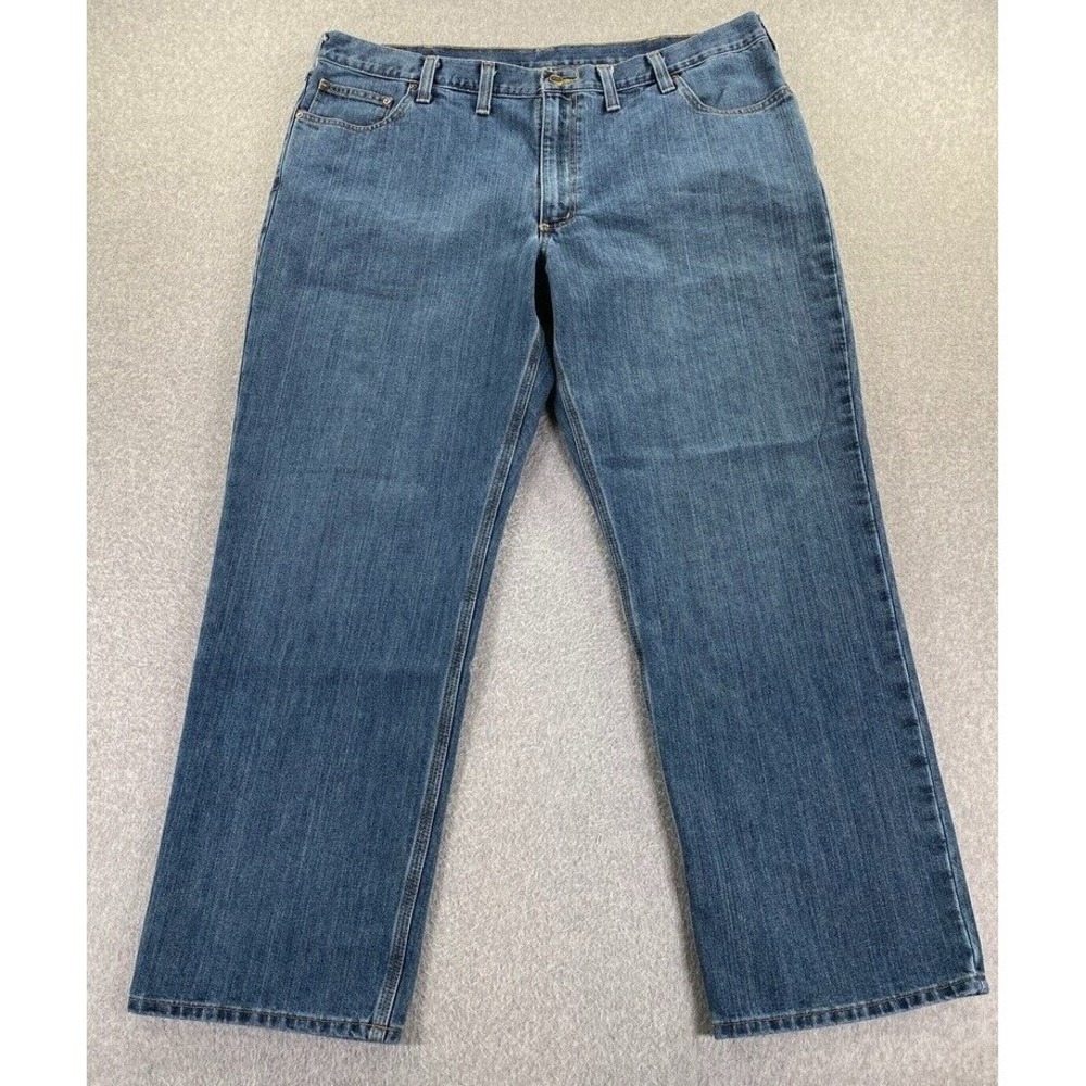 Carhartt Jeans Men's Size 44x32 (Fits 42x31)‎ Relaxed Fit Blue Denim BD1483-M